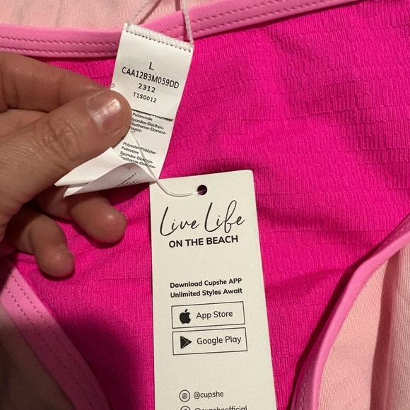 Cupshe Pink‎ Bikini Set - Picture 2 of 3